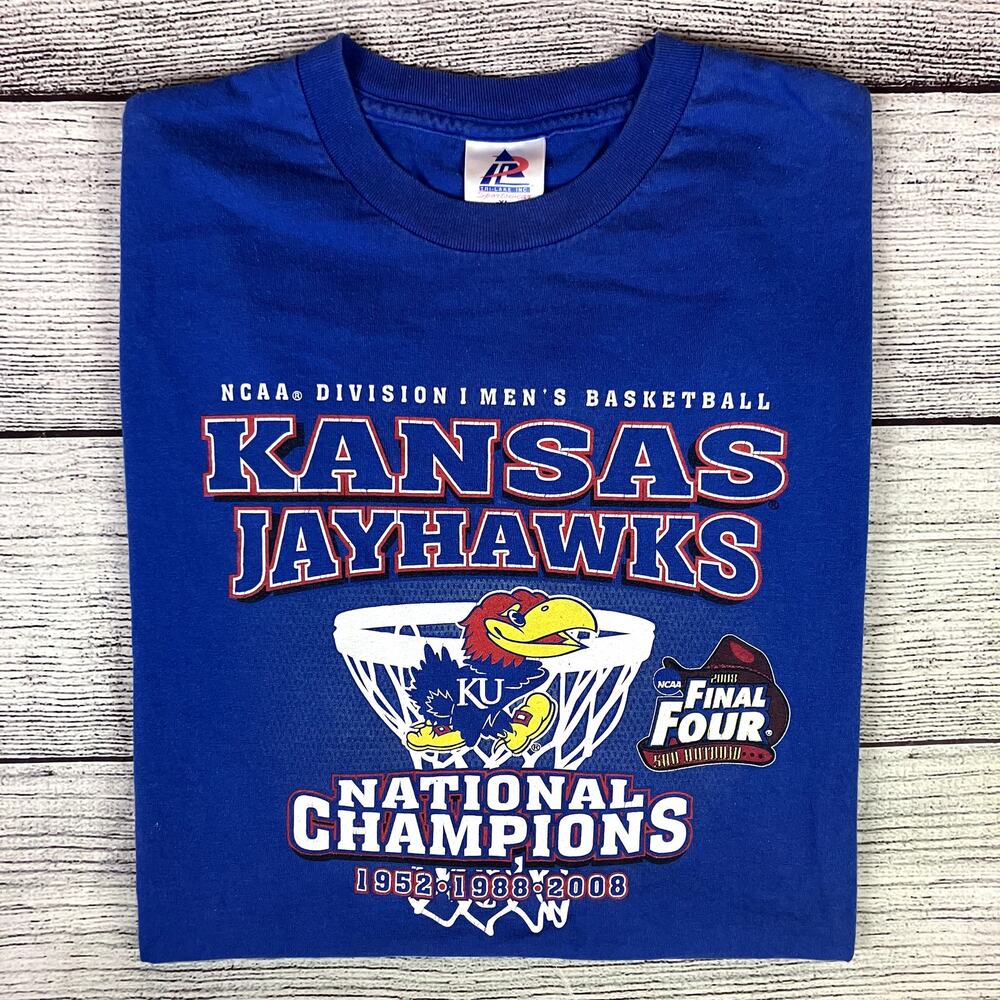 2008 University of Kansas Jayhawks College Basketball Champions T-shirt